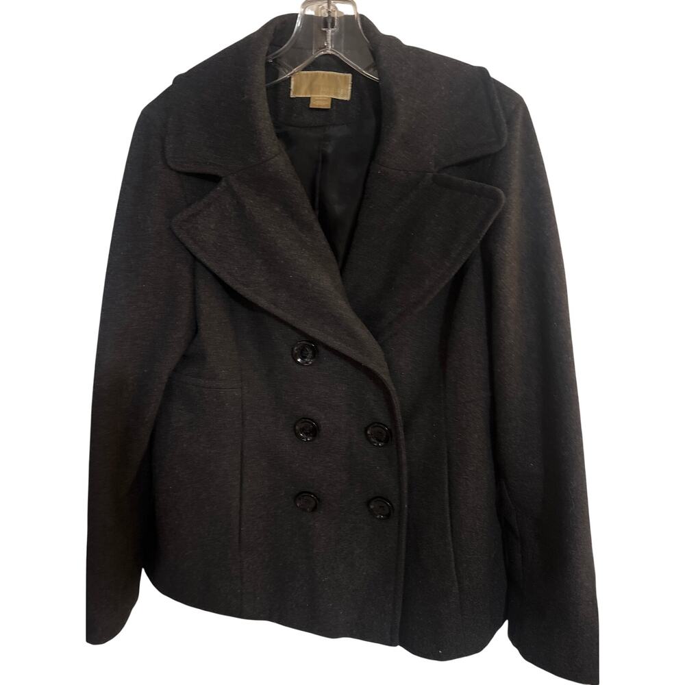 Michael Kors Black Women's Peacoat Wool/Poly Blend Size M